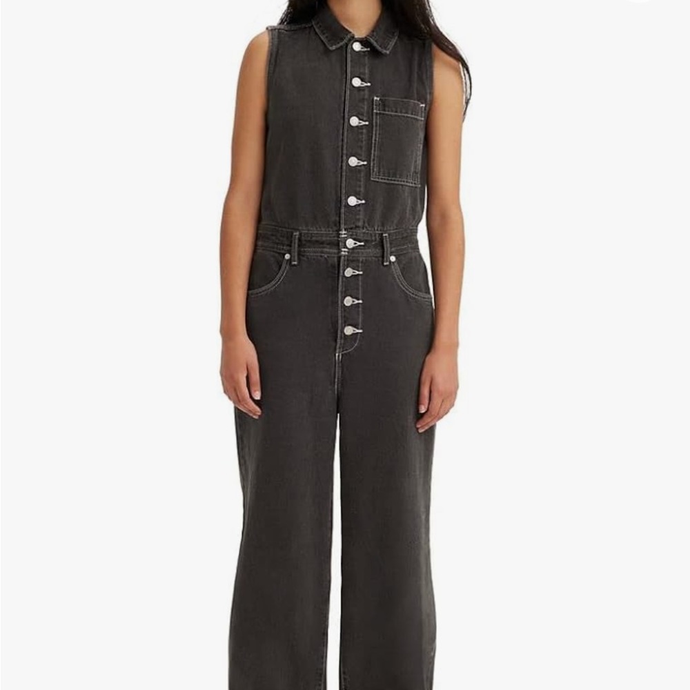 Levi’s Black Denim Overalls